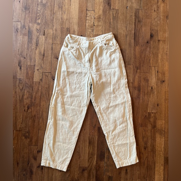 NEW SESSUN NICA JEANS TROUSERS linen cotton blend size 38 NWOT - Picture 5 of 8